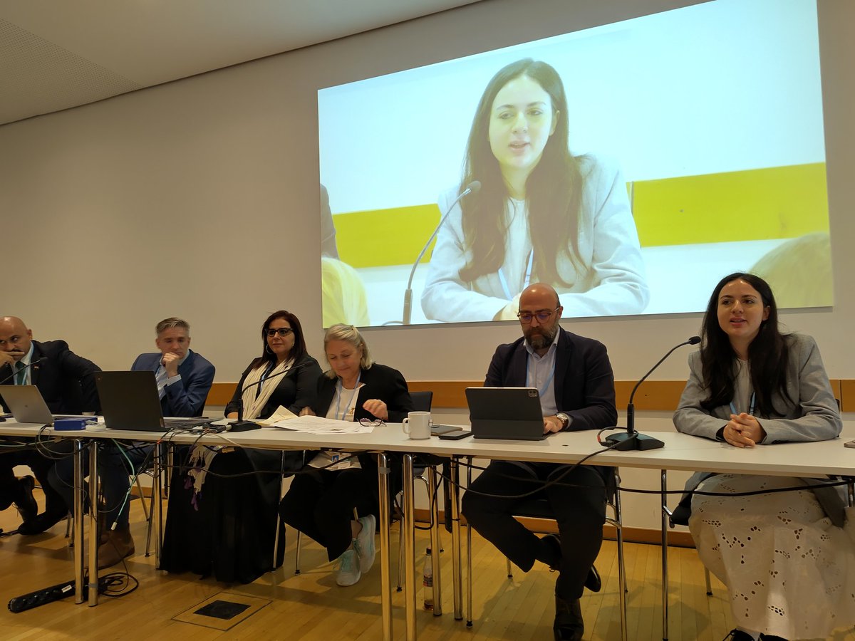 "Youth-led organisations are key leaders in climate action, including in displacement settings and in conflict affected contexts, implementing transformative solutions with minimum resources." <a href="/RubyHN3/">Ruby Haji Naif</a> at the #SB60 Side event on climate water and food security in #FCV contexts