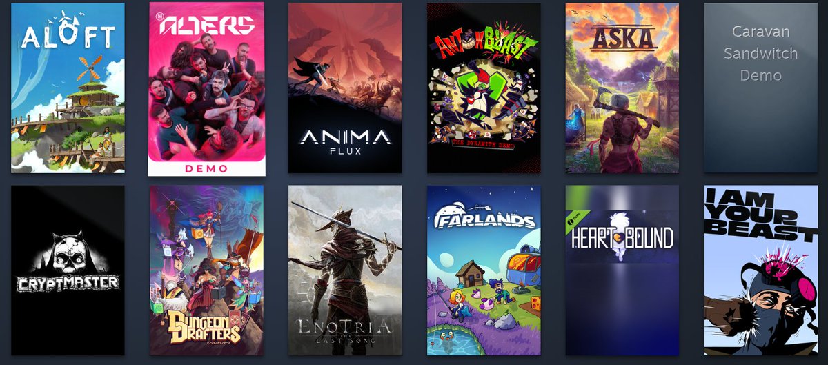 So many new #Steam demos YAY!