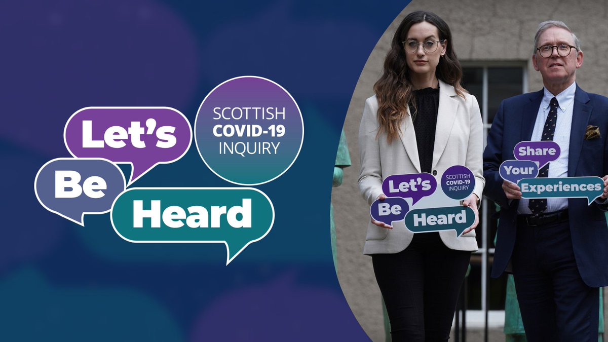 covidinquirysco's tweet photo. #LetsBeHeard, the Inquiry’s listening project, has launched its next stage, Focused Engagement. This phase will help broaden the Inquiry’s understanding of the COVID-19 pandemic’s impact on communities across Scotland. https://t.co/HpBjXbSeRV