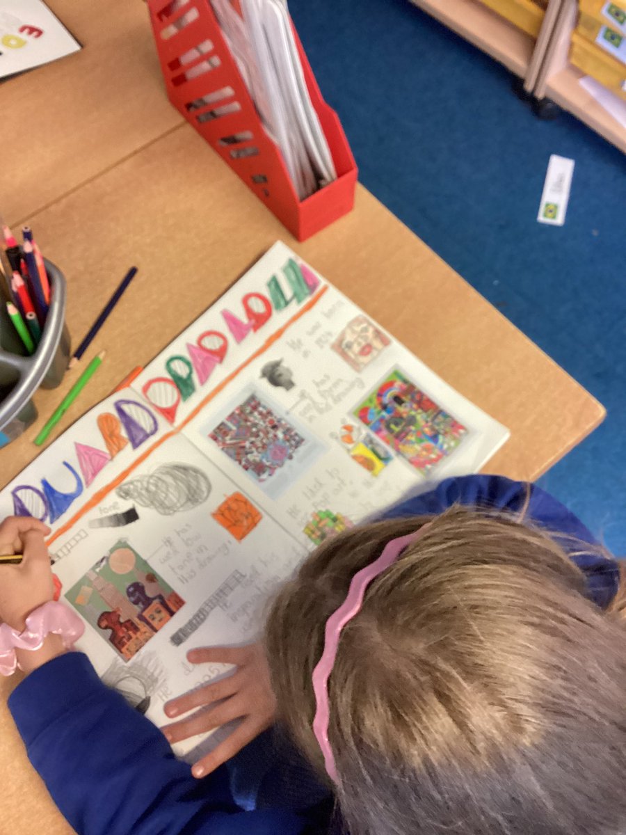 BPSYearFour's tweet image. Year 4 have been exploring the artist Eduardo Paolozzi. We have created a double page in our sketch books exploring his work. #billingshurstart