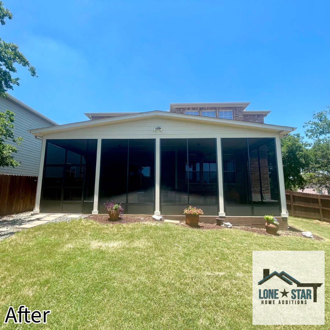 LSHomeAdditions's tweet image. We are excited to introduce our new screen enclosure designed and built in San Antonio, TX! 🏡 Enjoy the outdoors bug-free with our top-quality enclosure. #SanAntonio #ScreenEnclosureBuiltInTX ☀️🌿