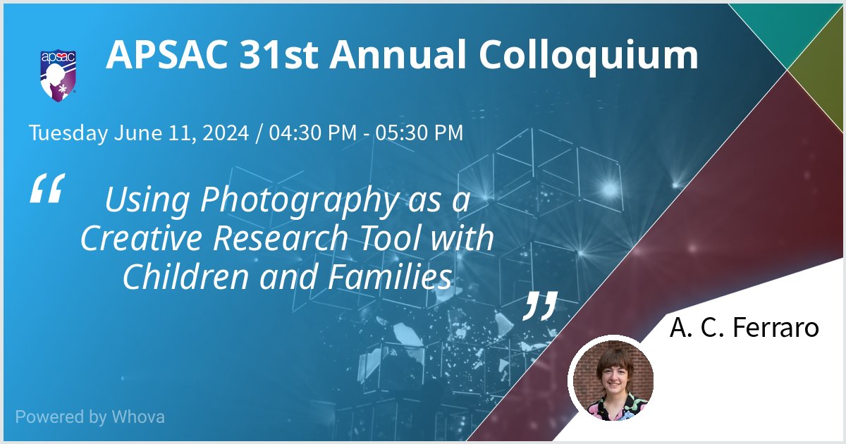 I'm so excited to present about Photovoice and some of my dissertation findings today at the APSAC 31st Annual Colloquium! #APSACNOLA24 #APSAC31 #31stAPSACColloquium #APSAC