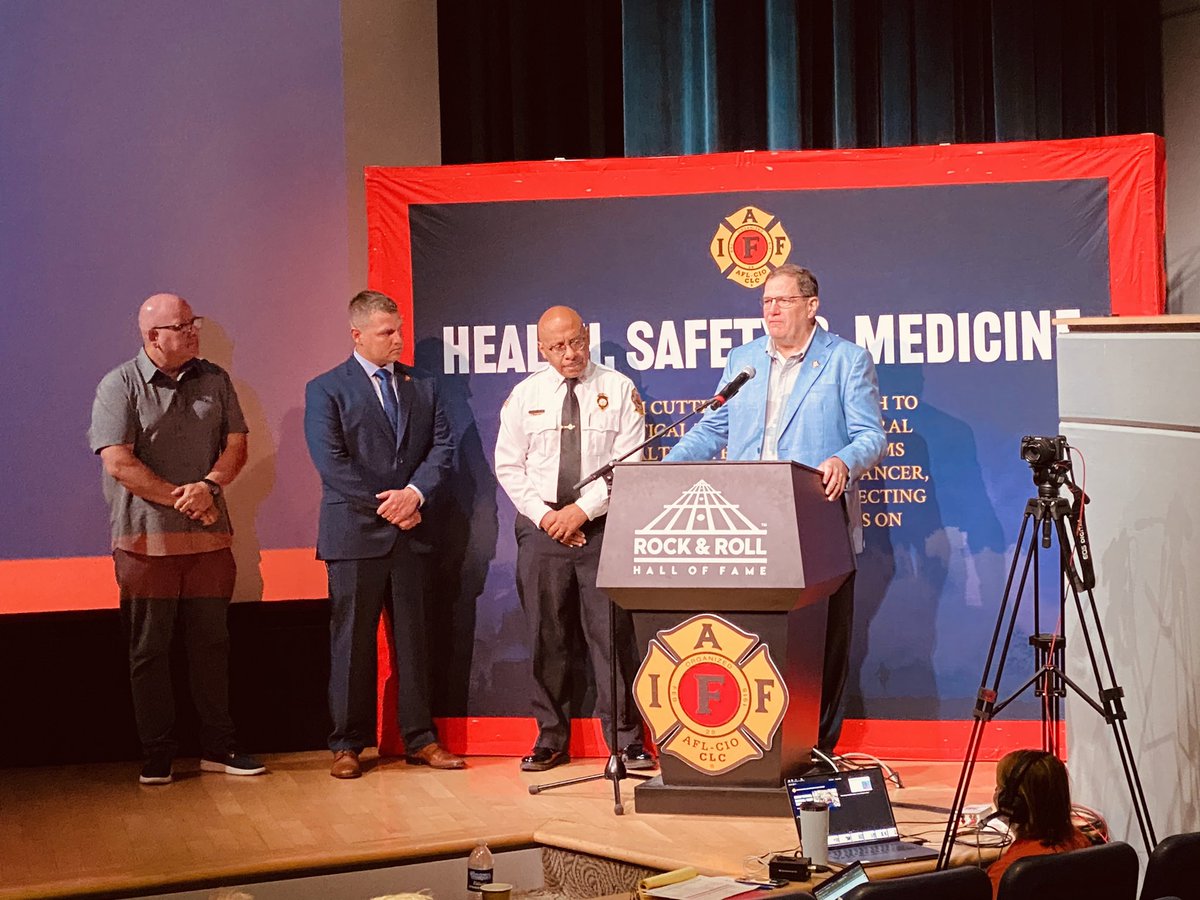 PFFPNC's tweet photo. Day 1: #IAFF Health, Safety, &amp; Medicine presents "Challenges of the Built Environment" at the Rock &amp; Roll Hall of Fame. The #IAFF provides local affiliates with tools to address challenges in the fire service through research and education. https://t.co/0XdH5uxirT