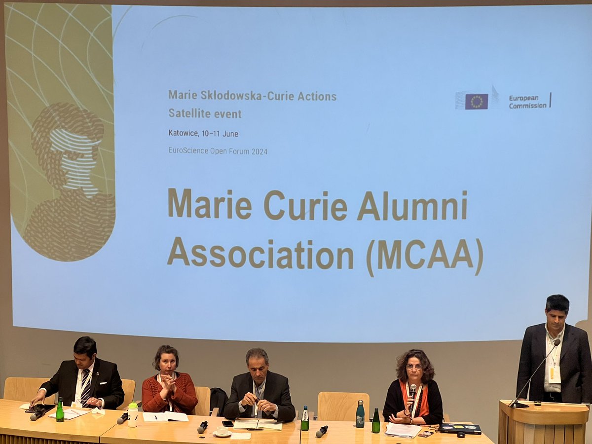 Marie Curie Alumni Association (MCAA) (@mariecurie_alum) on Twitter photo Our Vice-Chair <a href="/JCapablo/">Joaquin Capablo</a> is presenting the MCAA in the #MSCA satellite event. 💫
The association currently has more than 22,000 members, and is open to all current and previous beneficiaries of the <a href="/MSCActions/">Marie Skłodowska-Curie Actions</a>.
Join the MCAA for free at mariecuriealumni.eu!
#ESOF2024 Our Vice-Chair <a href="/JCapablo/">Joaquin Capablo</a> is presenting the MCAA in the #MSCA satellite event. 💫
The association currently has more than 22,000 members, and is open to all current and previous beneficiaries of the <a href="/MSCActions/">Marie Skłodowska-Curie Actions</a>.
Join the MCAA for free at mariecuriealumni.eu!
#ESOF2024