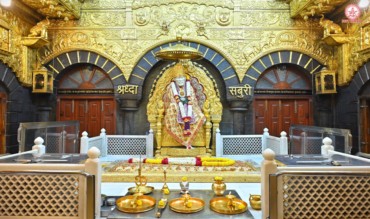 SSSTShirdi's tweet photo. *!! ॐ साई राम !!*
*श्री साईबाबा संस्थान विश्वस्त व्यवस्था,शिर्डी*
*!! ॐ Sai Ram !!*
*Shri Saibaba Sansthan Trust, Shirdi*
≈≈≈≈≈≈≈≈≈≈≈≈≈≈≈≈≈ *आरती :-धुपारती आरती* 
*मंगळवार ११ जून २०२४*    
*Aarti :-Dhooparti*
*Tuesday 11 June  2024* https://t.co/AGmAyqHlF1