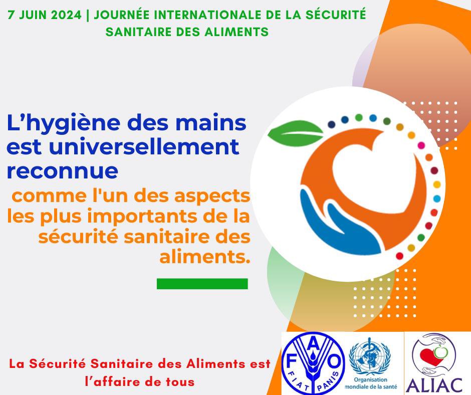 ALIA_CAMEROUN's tweet photo. L’hygiène des mains est l’un des aspects les plus importants de la sécurité sanitaire des aliments 

#SécuritéSanitaireDesAliments ; #WorldFoodSafetyDay; #JISSA2024 ; #SécuritéSanitaireDesAlimentsEstAaffaireDeTous ; #ALIAC ; #FAOWHOCodex https://t.co/vwjKR7NwQD