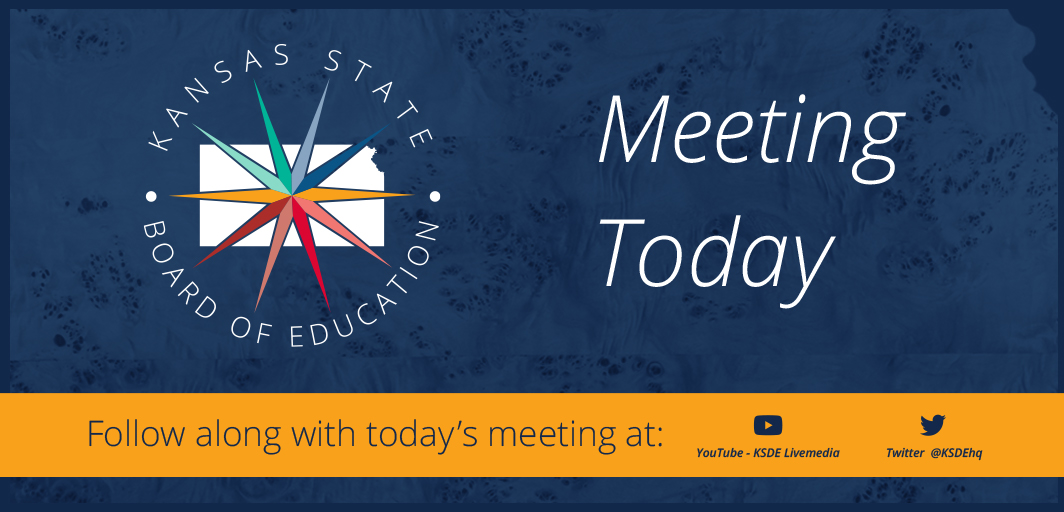 The June Kansas State Board of Education meeting is set to begin at 10 a.m. today. 

Follow along here or on the livestream at: youtube.com/watch?v=XWi6Zf…