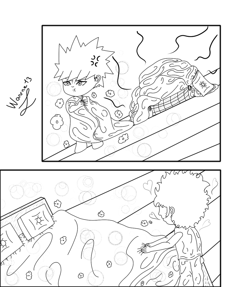 wavre13radieuse's tweet photo. #dekubaku #dkbk #omegaverse #sulks #annoy #tochange #sheets #cushion #dirty #bed
When Izuku decides to change the sheets and cushions on the bed and his omega Katsuki sulks at his alpha while being annoyed by him for having unmade his nest https://t.co/FUqNyAFcLC