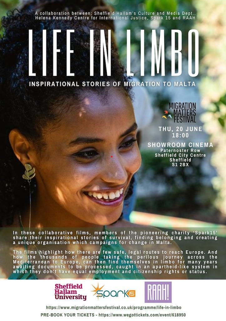 Early Years Community Research Centre (EYCRC) (@earlyyearscrc) on Twitter photo Documentary Film Screening Event: "Life in Limbo-Inspirational Stories of #Migration to Malta" 20/06/24 18:00. <a href="/MigMatFest/">Migration Matters Festival</a> <a href="/SHULawCrim/">SHU HKC LawCrim</a> <a href="/sheffhallamuni/">Sheffield Hallam University</a> migrationmattersfestival.co.uk
spark15.org #humanitariancrisis #asylumseekers Documentary Film Screening Event: "Life in Limbo-Inspirational Stories of #Migration to Malta" 20/06/24 18:00. <a href="/MigMatFest/">Migration Matters Festival</a> <a href="/SHULawCrim/">SHU HKC LawCrim</a> <a href="/sheffhallamuni/">Sheffield Hallam University</a> migrationmattersfestival.co.uk
spark15.org #humanitariancrisis #asylumseekers