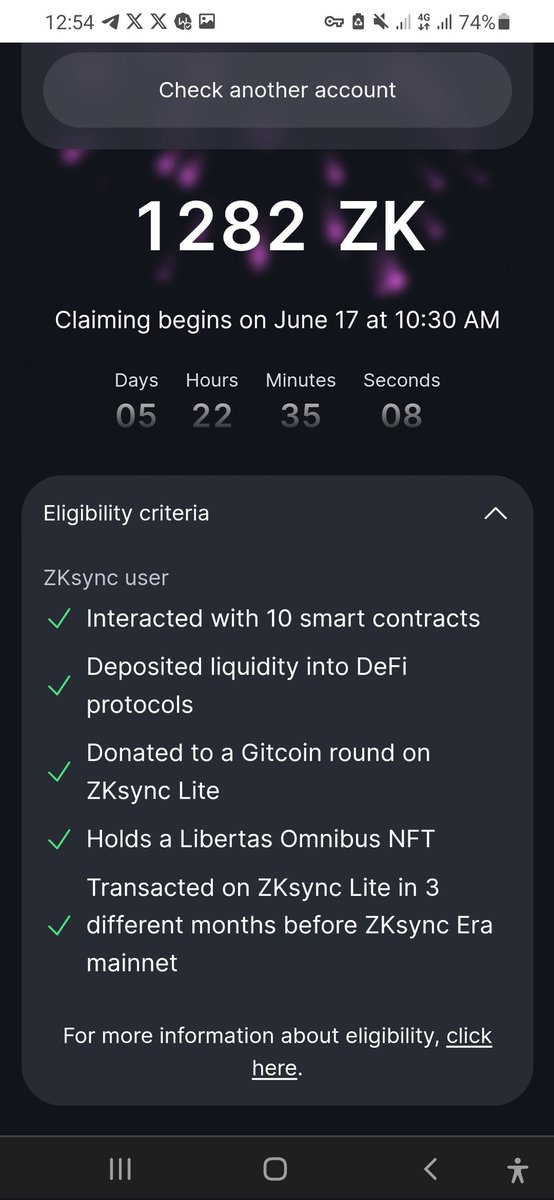 <a href="/bankless/"></a> Endgame #zkscam 
<a href="/Starknet/">Starknet (BTCFi arc) 🥷</a> 
<a href="/arbitrum/">Arbitrum</a> 
<a href="/LayerZero_Labs/">LayerZero Labs</a> 
<a href="/SizeChad/">Size Chad</a> 
almost 60k wallets were created 10 days before the snapshot and were included with only one bridge and one transaction of 100k tokens. Hey Starknet,Im sorry that Zeke was able to shit worse than you Just Arbitrum