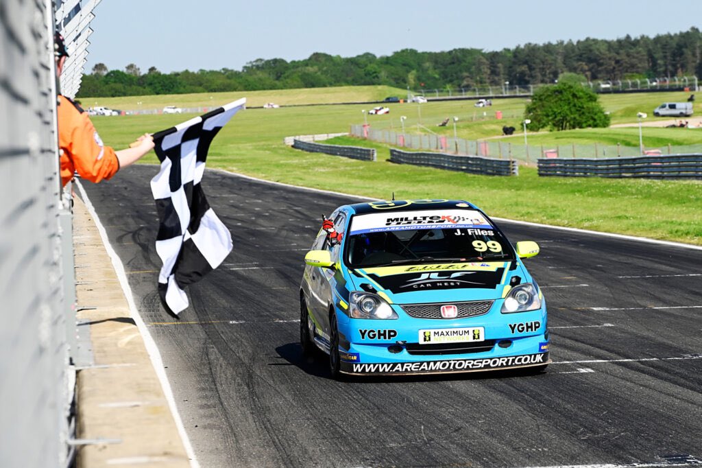 BRDCSilverstone's tweet image. Well done to Member @JoshFiles who took pole position and two victories in @CivicCupUK at the weekend, on home soil at Snetterton!