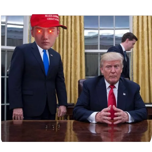 magazingacto's tweet photo. @bazingahappy Trump respects the dark lord https://t.co/67dN07XoGB