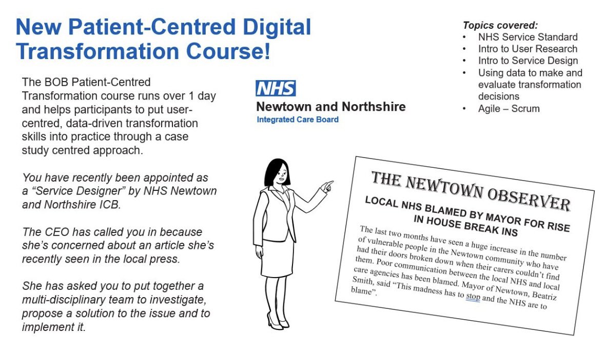 If you're a colleague working for any organisation in BOB ICS you can take part in our free Patient-Centred training. First session in Reading 27/06, second session in Amersham/Oxford in July/August.

You can register your interest here : lnkd.in/e4Q6vj9r