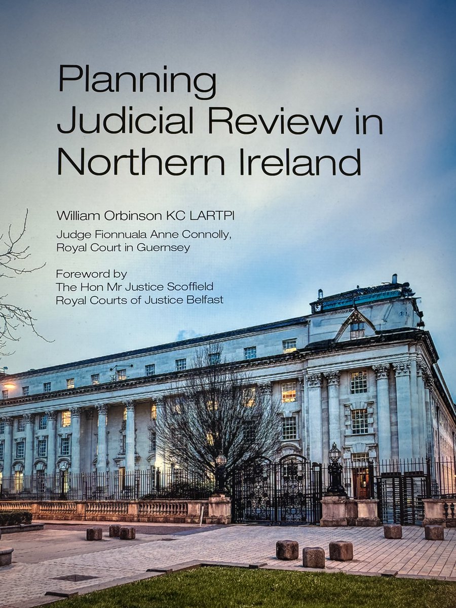 williamorbinson's tweet photo. So, after a series of what Lord Kerr used teasingly to call my 'slim volumes' on planning, a chunky one's coming out in September, co-authored by Judge Fionnuala Connolly and published by Planning Online ... https://t.co/CBdUduvxiN