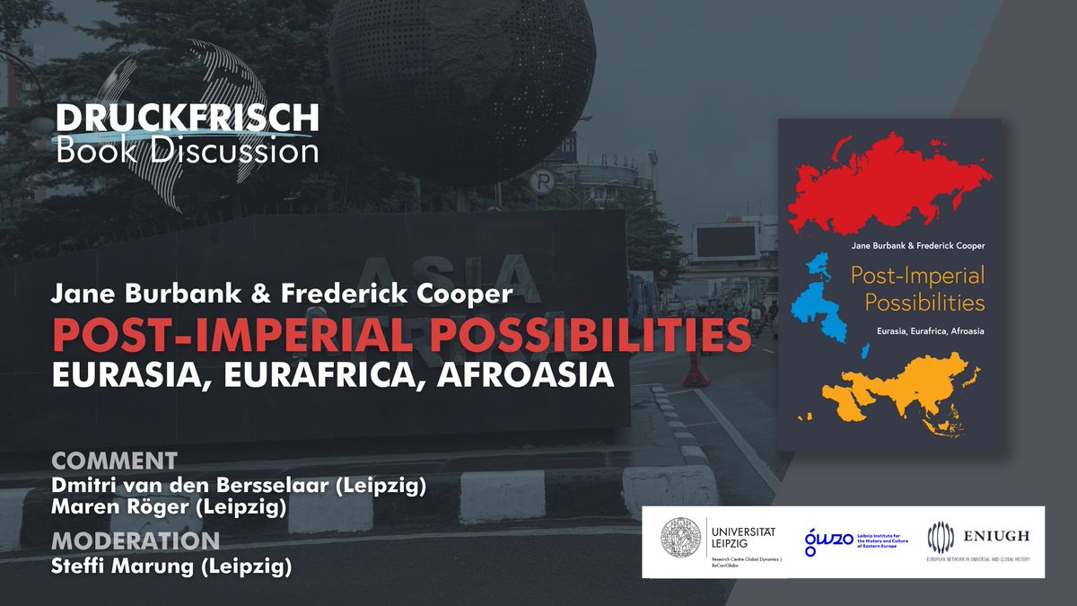 Leipzig Research Centre Global Dynamics (@recentglobe) on Twitter photo A quick reminder that the Druckfrisch Book Discussion with Jane Burbank and Frederick Cooper is taking place tomorrow. If you can't make it in person, you are welcome to join online! ZOOM Link: recentglobe.de/druckfrisch624 <a href="/LeibnizGWZO/">LeibnizGWZO</a> A quick reminder that the Druckfrisch Book Discussion with Jane Burbank and Frederick Cooper is taking place tomorrow. If you can't make it in person, you are welcome to join online! ZOOM Link: recentglobe.de/druckfrisch624 <a href="/LeibnizGWZO/">LeibnizGWZO</a>
