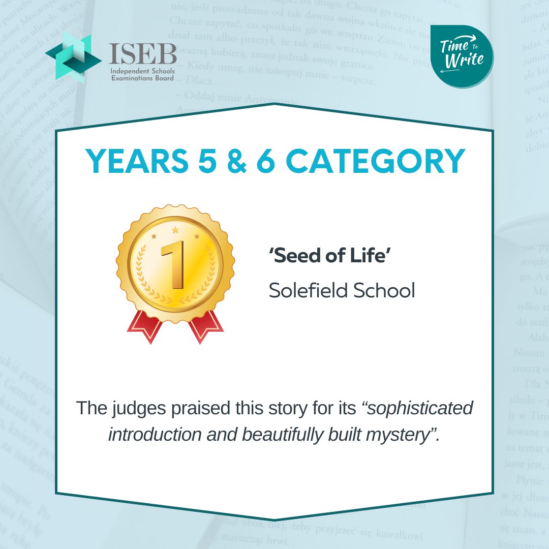 ISEBawards's tweet image. 🏆The news is out, and the winners have been announced! 🏆

Read the full list of winners, runners up and highly commended young writers at write.iseb.co.uk/#winners

Thank you to everyone who participated and sent us their stories and our sponsors.

#TimetoWrite #ISEBawards