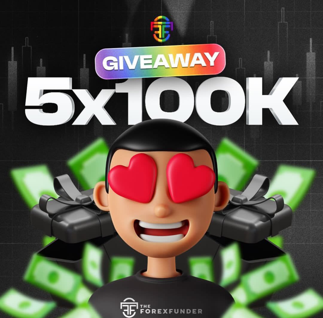 The Forex Funder (@theforexfunder) on Twitter photo 5x100K ACCOUNT GIVEAWAY 🎁 🎁.
RULES TO ENTER 👀
-Follow <a href="/TheForexFunder/">The Forex Funder</a> 💙
-Like & retweet 🌟
-Tag 3 friends 🧍
•join our telegram t.me/TheForexFunder…
Winners will be announced in 15days⏰⏰ 5x100K ACCOUNT GIVEAWAY 🎁 🎁.
RULES TO ENTER 👀
-Follow <a href="/TheForexFunder/">The Forex Funder</a> 💙
-Like & retweet 🌟
-Tag 3 friends 🧍
•join our telegram t.me/TheForexFunder…
Winners will be announced in 15days⏰⏰