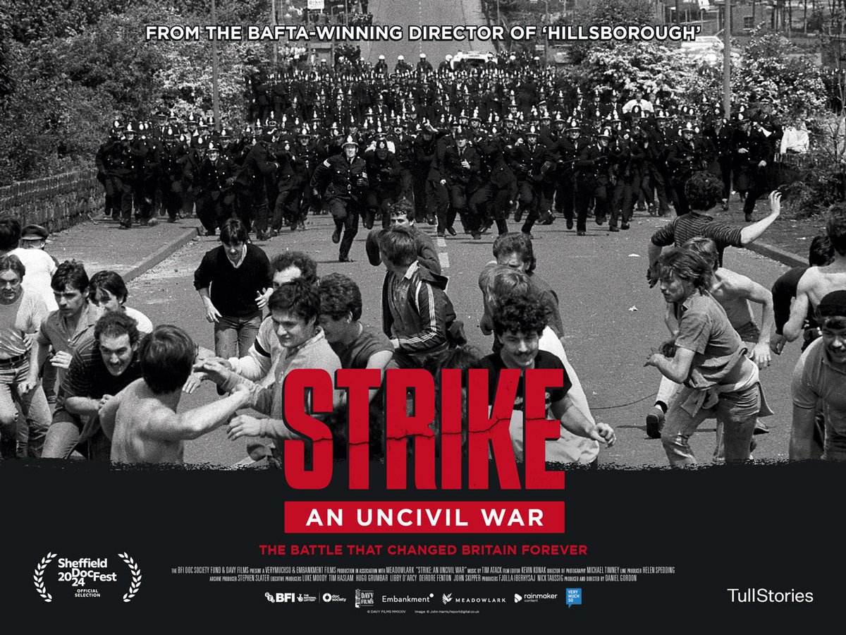ArtHouse N8 💙 (@arthousen8) on Twitter photo 1 week today we have a preview screening of Strike: An Uncivil War to mark the 40th anniversary of the Battle of Orgreave.
This was the most violent confrontation between miners and police during Thatcher’s regime!
Prepare to be enraged! 🤬
<a href="/TullStories/">Tull Stories</a> <a href="/jonnytull/">Jonny Tull</a> 1 week today we have a preview screening of Strike: An Uncivil War to mark the 40th anniversary of the Battle of Orgreave.
This was the most violent confrontation between miners and police during Thatcher’s regime!
Prepare to be enraged! 🤬
<a href="/TullStories/">Tull Stories</a> <a href="/jonnytull/">Jonny Tull</a>