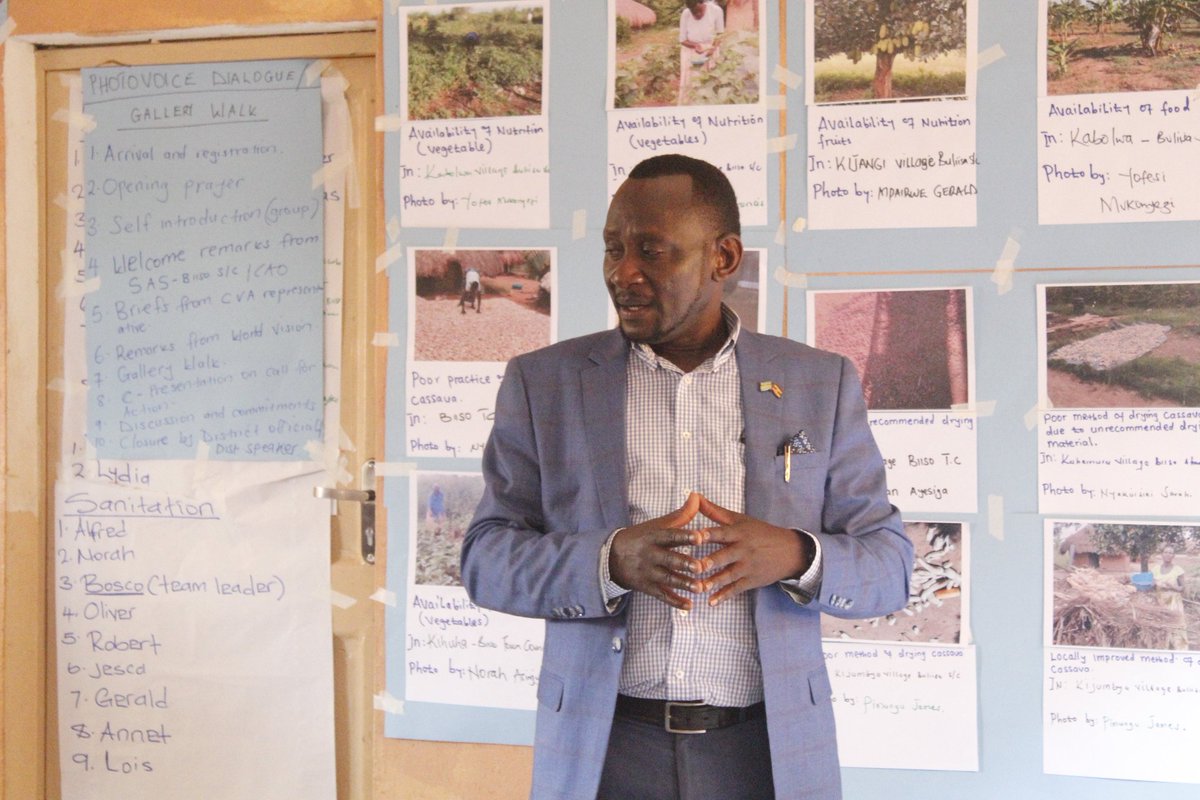 The CVA practitioners in Buliisa District spearhead the photo voice dialogue with their leaders to advocate for better services and investment in Nutrition and WaSH with support from world vision Right2Grow.