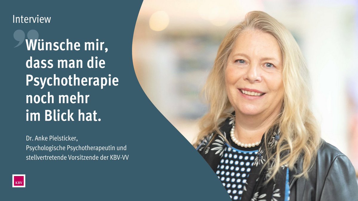 Psychische Erkrankungen in der Bevölkerung nehmen stetig zu. Für die Behandlung braucht es Nachwuchs: Besonders die #Weiterbildung – vor allem in ambulanten Praxen – sollte deshalb gefördert werden.
Der KBV-Klartext hat mit Dr. Anke Pielsticker gesprochen: Sie setzt sich für