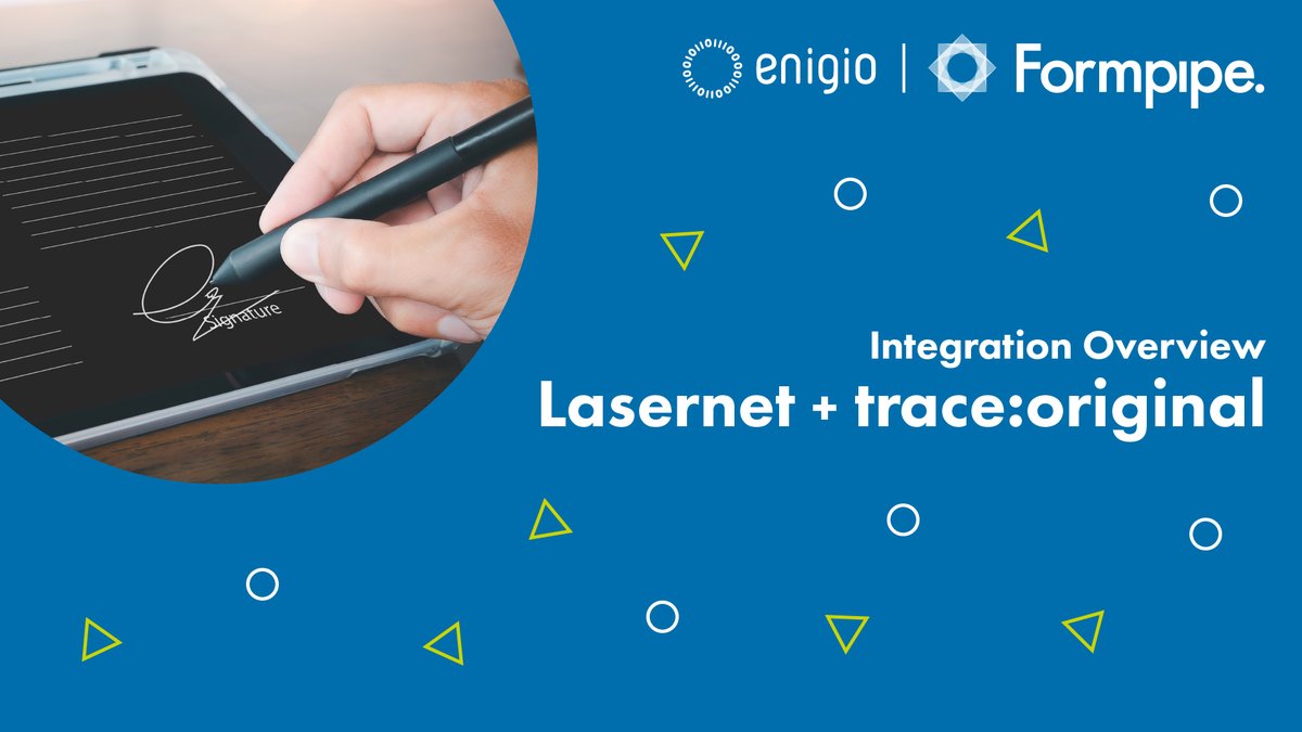 Formpipe's tweet image. Join our Innovation Consultant, Steve Rhodes, as he demonstrates how to create and process documents, make API calls to Enigio, and manage electronic signatures—all with zero user interaction!

Watch the video 👉formpi.pe/uht

#Formpipe #Lasernet #Enigio #TraceOriginal