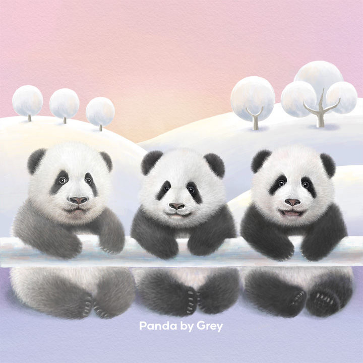 Panda_by_Grey's tweet photo. 오늘 6월 11일은 쌍둥이 자매 ChengFeng(成风)과 ChengLang(成浪)의 생일입니다. 그들과 늘 함께하는 사랑스러운 자매 JiXiao(绩笑)도 함께 그렸습니다. JiXiao의 생일은 6월 5일이었는데, 모두 같은 나이이고 올해 5살이 되었어요! 🐼🥳💖
#jixiao #chengfeng #chenglang #绩笑 #成风 #成浪 https://t.co/yNKqm93qxM