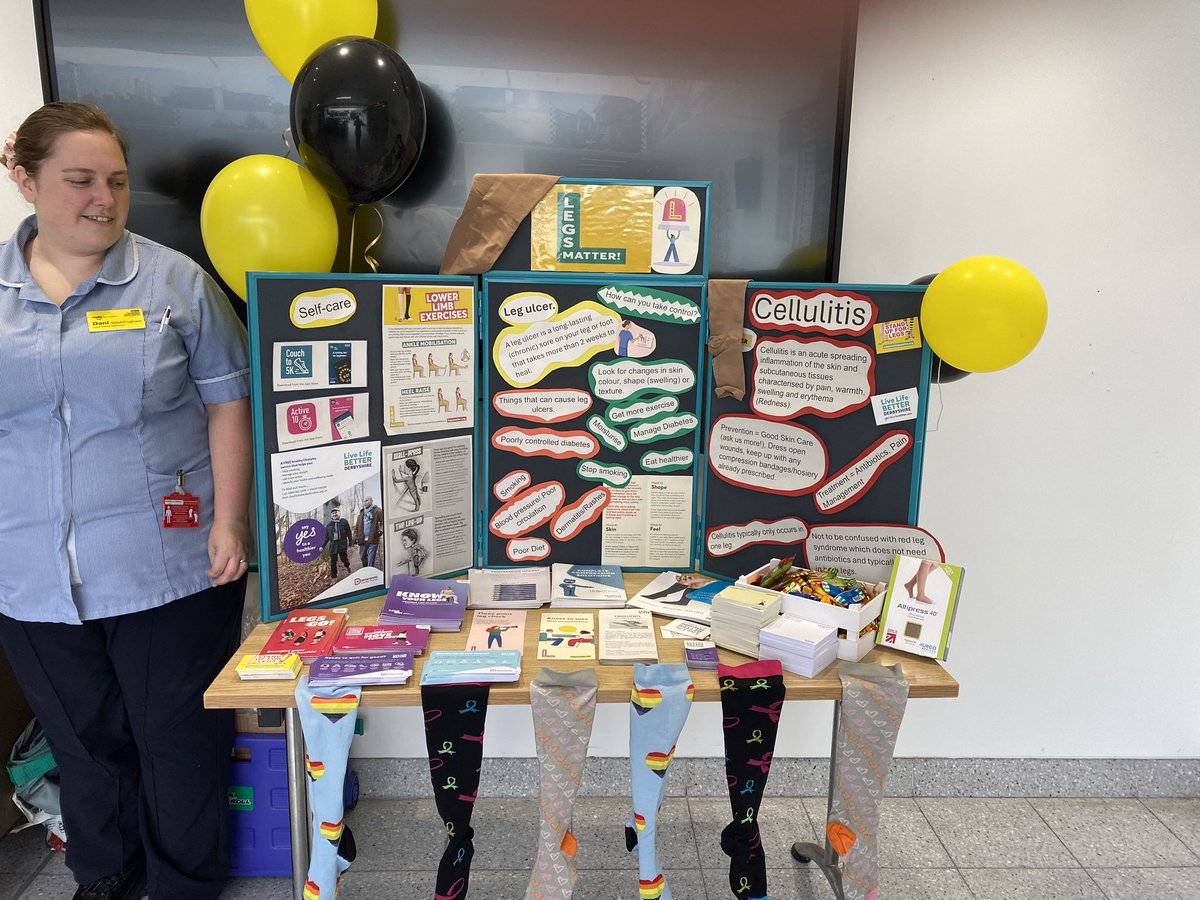 CRHTissueV's tweet image. It’s Legs Matter week, we are at the information point in the main entrance promoting healthy legs, information on cellulitis and when to seek help. @royalhospital