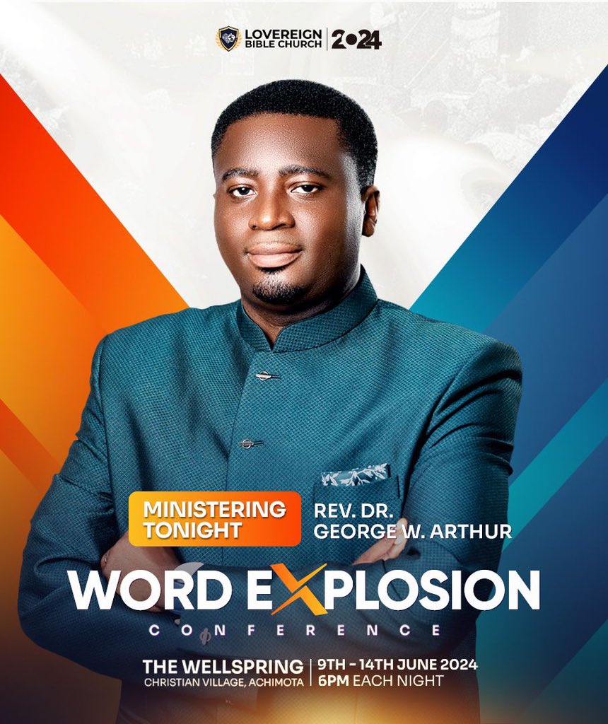 LovereignChurch's tweet photo. Ministering Tonight is Rev. Dr. George W. Arthur ๐๐๐ฅ๐ฅ๐ฅ
Come with an open heart, poised to receive, and your life will undergo a remarkable transformation.
See you tonight ๐ฅ๐ฅ๐ฅ
#WordExplosionConference
#lovereignbiblechurch https://t.co/zYrQa9mZ4l