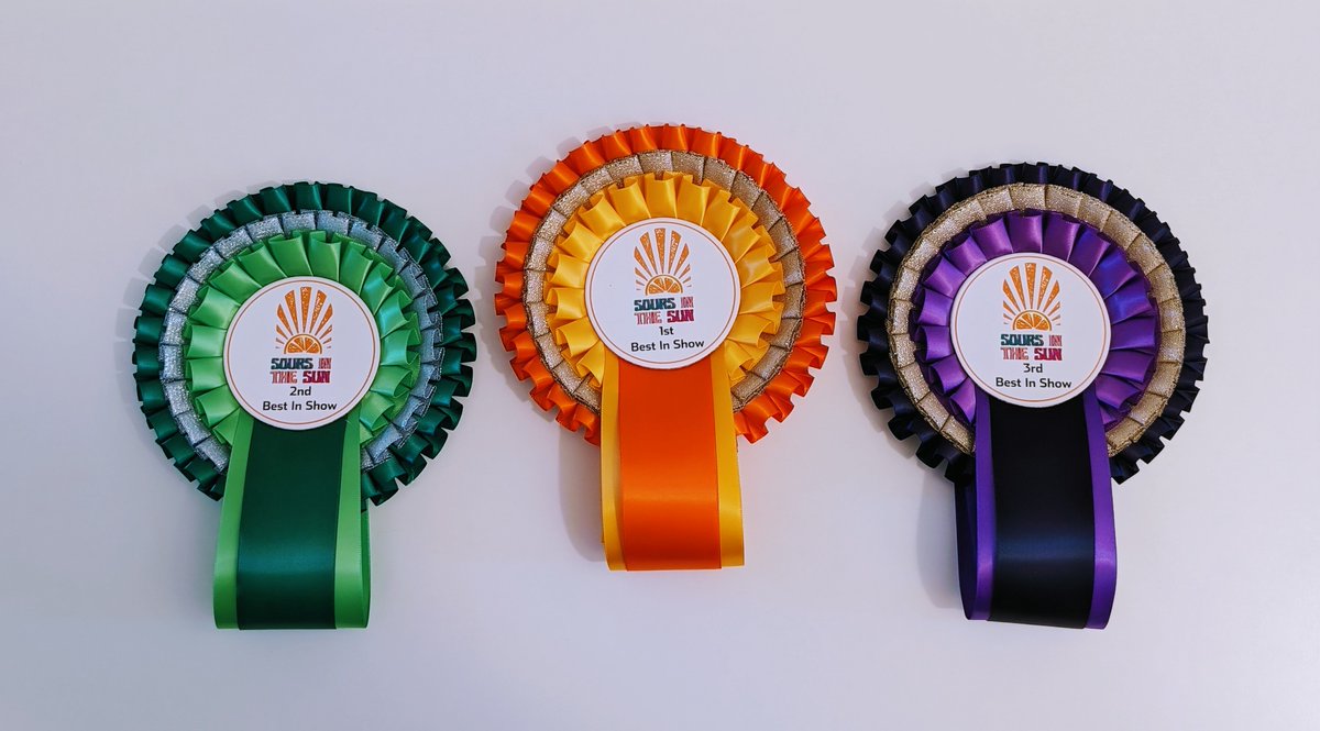 RdgAmBrewers's tweet image. With Sours in the Sun (rab.brewingcompetitions.com) fast approaching, let's talk about prizes. 🏆🏵️🏅🍺

As well as the chance of taking home one of these *elegant* rosettes, we've been very fortunate to receive some amazing prizes from our generous sponsors, including...