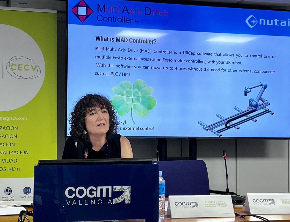 La jornada está generando muchas dudas sobre cómo adaptarse y Mónica Pérez de <a href="/nutai_com/">Nutai</a> lo explica "somos facilitadores tecnológicos"... cualquier duda buscan respuestas. Escuchamos y vemos modelos <a href="/COGITIValencia/">COGITI Valencia</a> #somoscluster #energy #conectividad #innovacion #tecnificacion