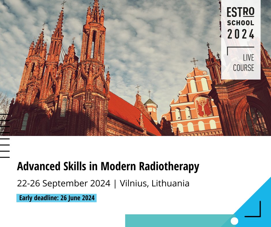 🤚Are you a Radiation Therapist (RTT) looking to expand your expertise? 
👥 Focused specifically on RTTs, this course will help you stay at the forefront of your field.

⏰ Early Deadline: 26 June

👉Check out the scientific programme here: bit.ly/3R958SV