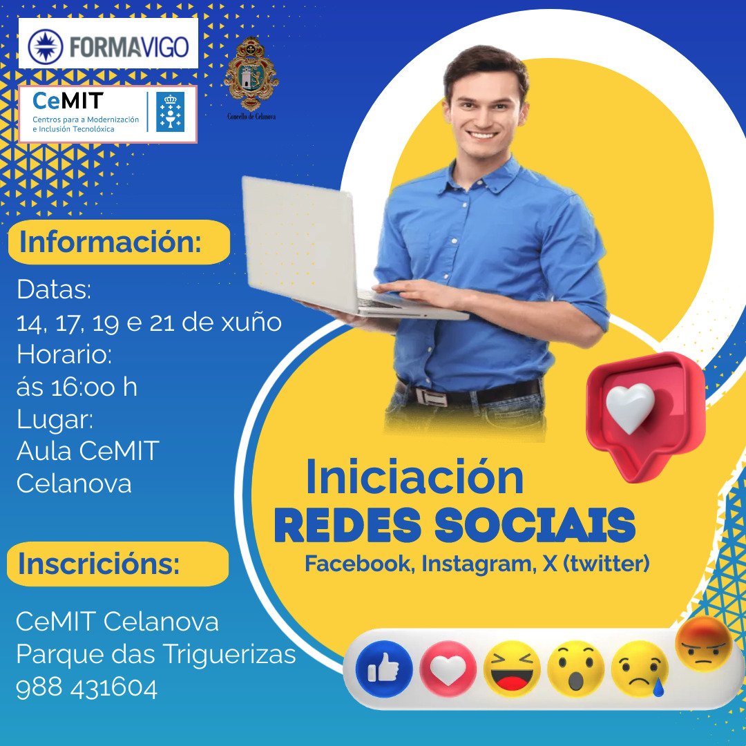 cemitcelanova's tweet photo. 👆🏻 Aula CeMIT Celanova. Fórmate en Redes Sociais
#Celanova #ConcellodeCelanova #formacioncelanova #cursoscelanova #CeMITCelanova #informaticacelanova #Formavigo https://t.co/fCX0Np2bcS