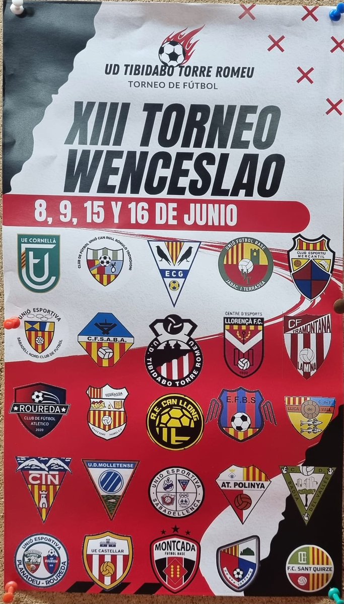 udtibidabo's tweet photo. Torneo Wenceslao partidos de los dias 15 y 16 de Junio. https://t.co/oHIJPB6dlH