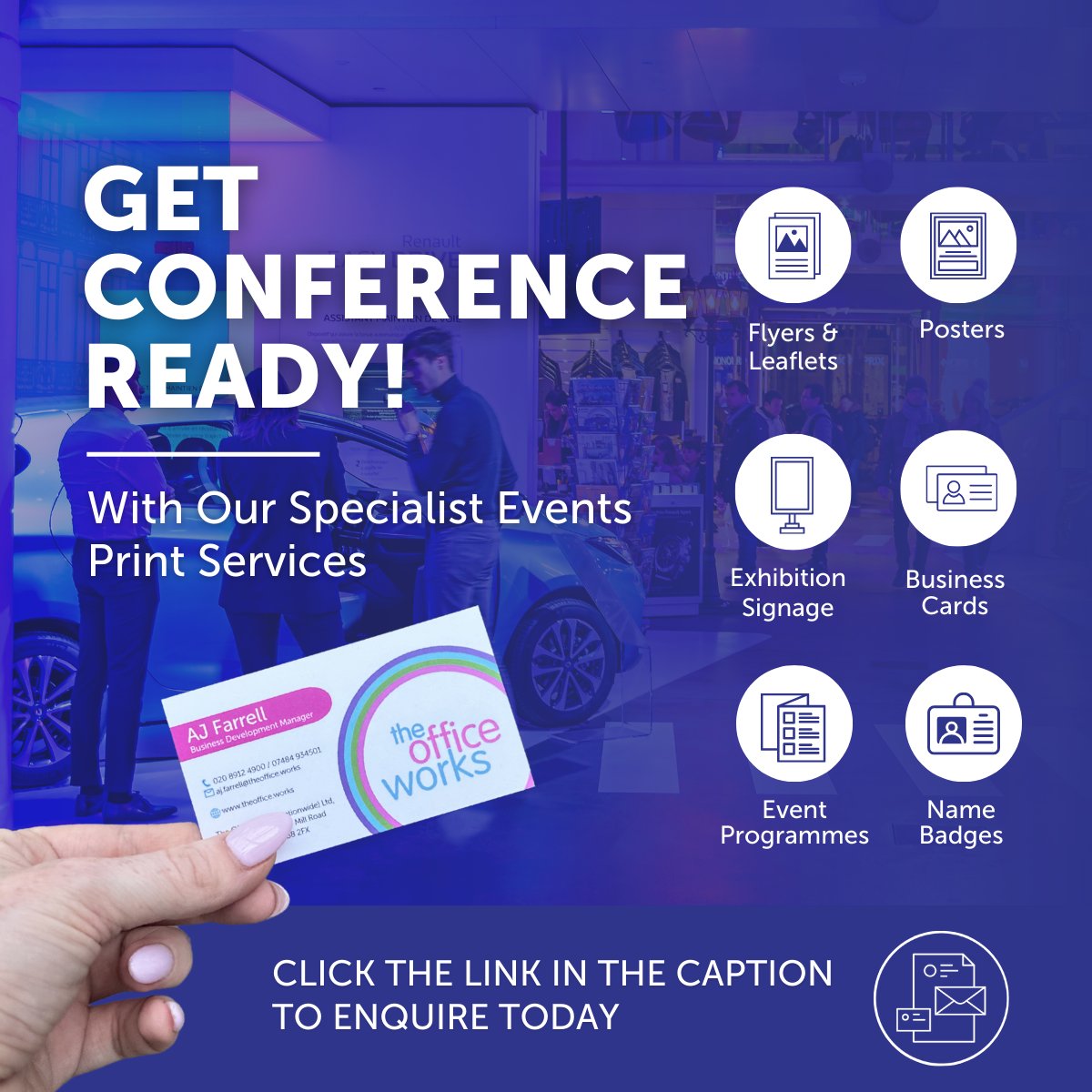 theofficeworks's tweet photo. 🎉 Get Conference Ready with The Office Works! 🎉

Prepare for the conference season with our top-notch print services! From banners to brochures, we've got you covered.

Explore our services: https://t.co/WLdXDkJORj
Enquire today: https://t.co/EZxMTpWLHm

#ConferenceReady https://t.co/priTYFGQE3