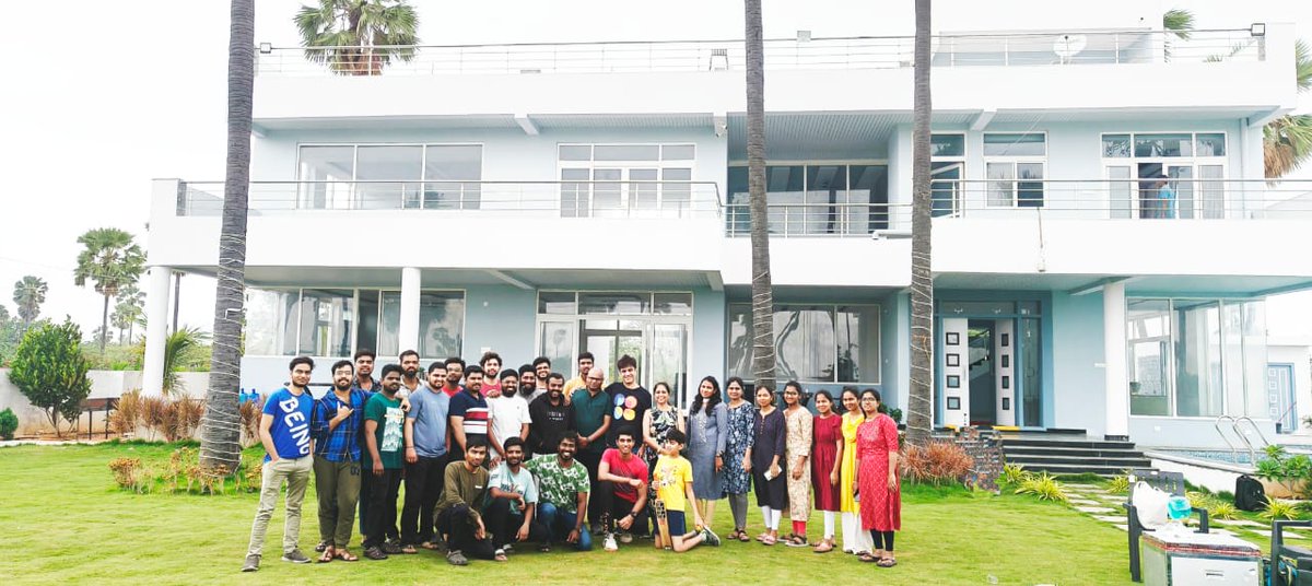 Bizprosofficial's tweet photo. We had a wonderful time with the team. The open air and magical setting, along with happy people, lots of fun, and delicious food, made the day unforgettable. Special thanks to Gopi for being a part of it. Thanks also to Ashwin, Sai, Chandrakanth, Syed, Pavan, and https://t.co/An2rMHctxW