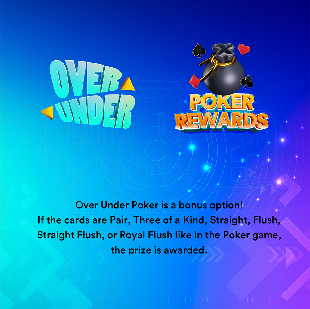 LiveGamesio's tweet photo. 🌟 Did You Know? 🌟

Here's one of LiveGames' Over Under game must-know fantastic features: Poker Rewards feature! 🎉💡

Explore more about Poker Rewards and how it can enhance your gaming experience!

Contact us
https://t.co/ml66Zfu2RT

#LiveGames #OverUnder #pokerrewards https://t.co/tMGS7dr7Vv
