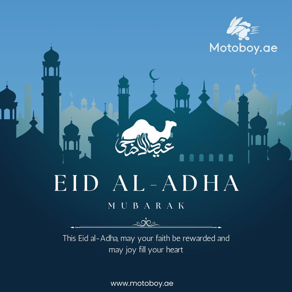 Motoboy_ae's tweet photo. Eid al-Adha Mubarak! 🌙 Let's celebrate with sustainable joy! Choose Motoboy for your Eid deliveries and join us in our eco friendly journey.

For More : 0581538902
Visit : https://t.co/McwWmeMi2v

#EidalAdha #EidMubarak #SustainableCelebrations #Motoboy https://t.co/TcvapHJB2d