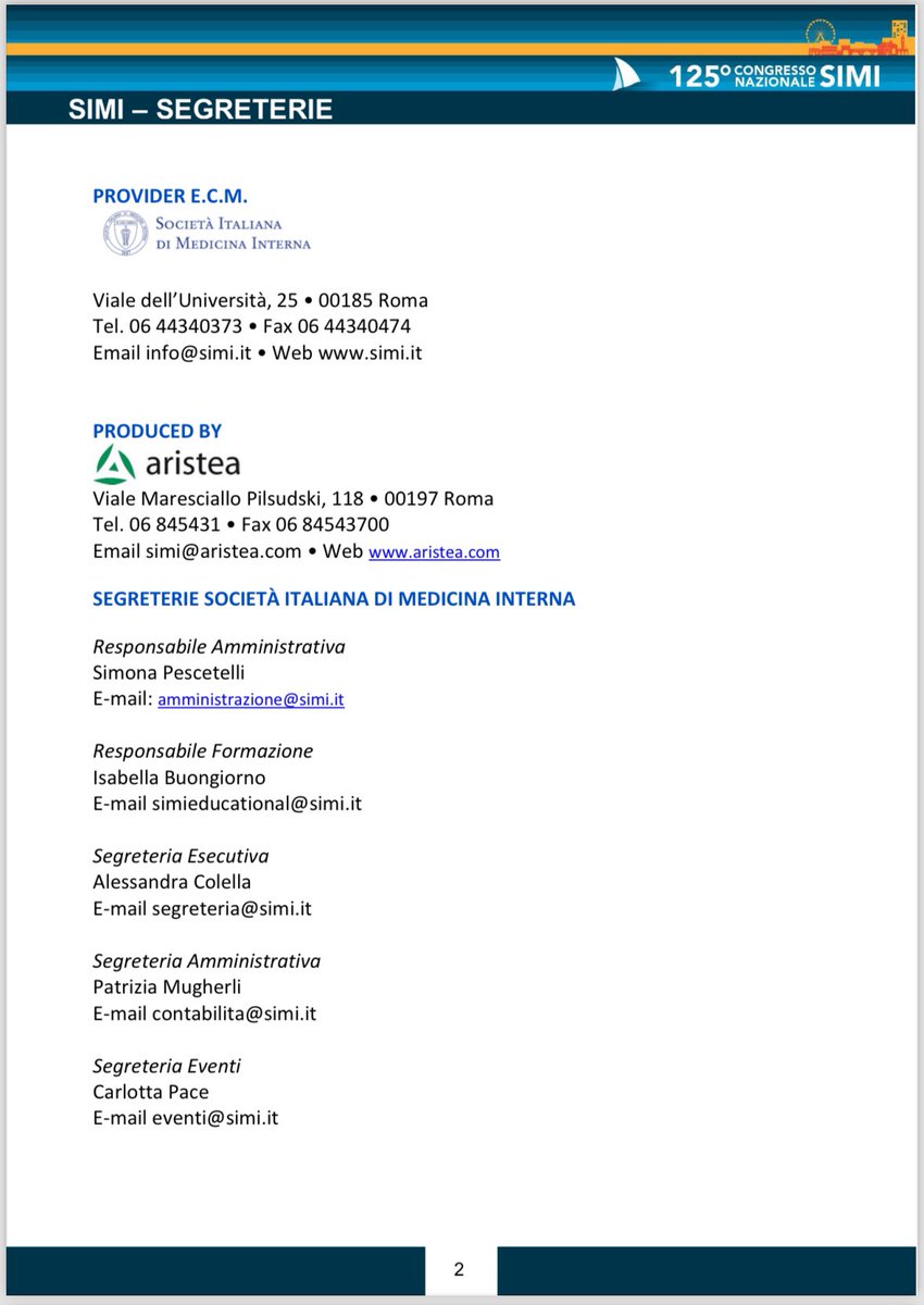 📢 Primo Annuncio - 125° Congresso Nazionale SIMI 
🗓️11 al 13 ottobre 
🗺️ Palacongressi, Rimini

simi2024.it
