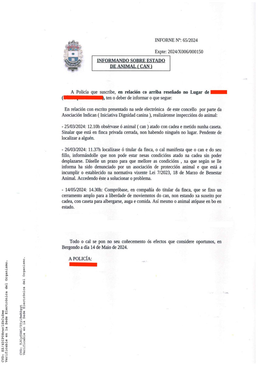 Es de justicia resaltar el trabajo comprometido e impecable de la Policía Local de <a href="/ConBergondo/">Concello de Bergondo</a> que posibilita que un santiño disfrute de la vida digna de la que carecía. GRACIAS también a su tutor por entender que se puede tener si se sabe cuidar💚
#DenunciandoCambiasVidas🐾🐾