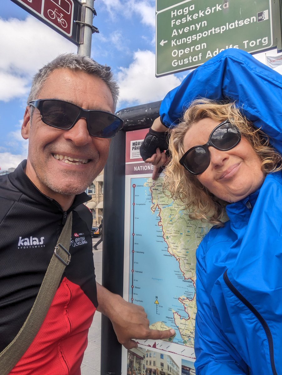 bamboolejog's tweet photo. And we did it, 390km in 8 days, on Bromptons, camping (mostly!), towing a homemade bamboo trailer. Helsingborg to Gothenburg 
#Kattlegattleden https://t.co/HUOygeUWfN
