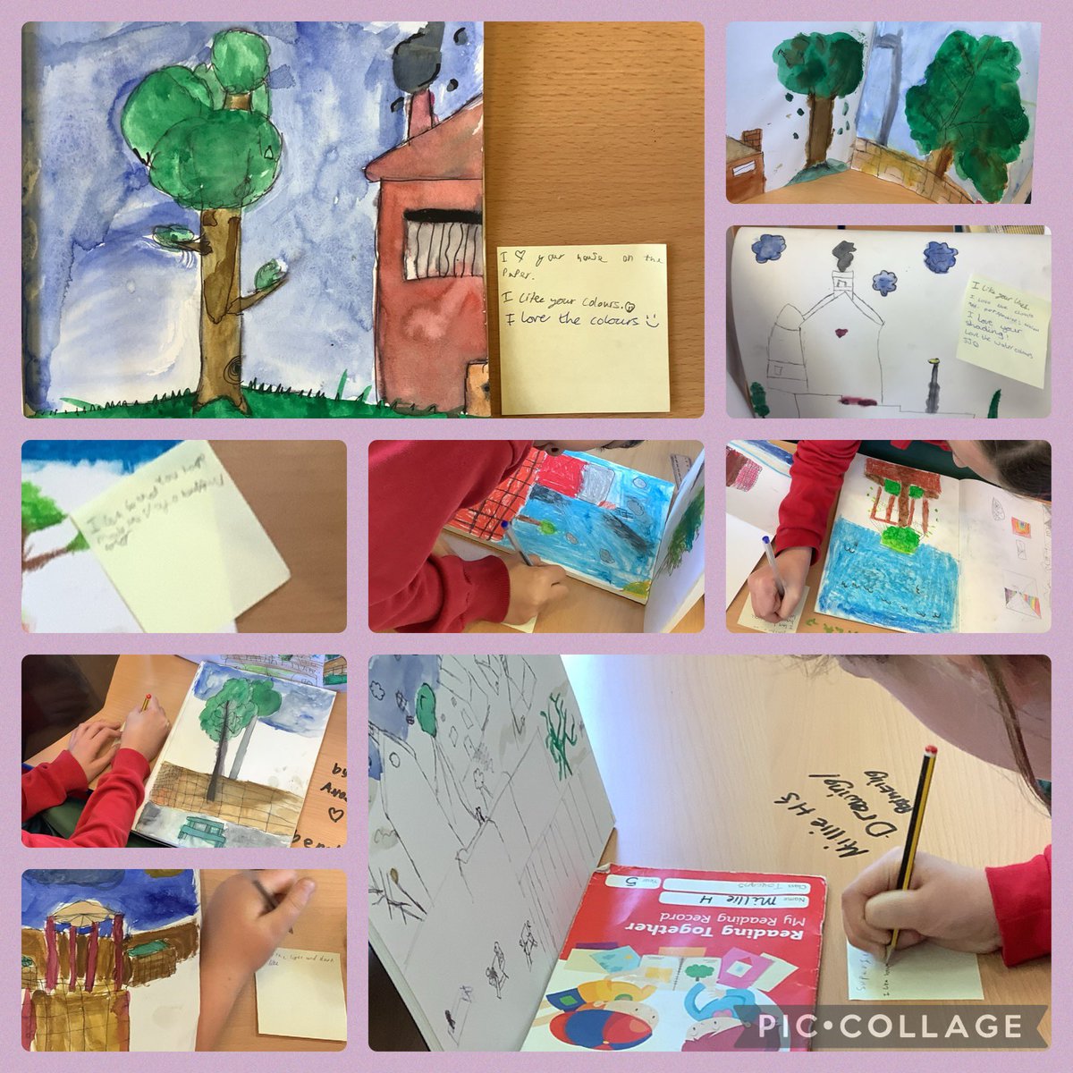 FPMrsMcMillan's tweet photo. Y5 absolutely loved getting outside to observe their surroundings, in art. We finished the unit with a mini art gallery, and everyone collected some very mature and useful feedback. @FallaParkSchool https://t.co/HXmc1Nh7e7