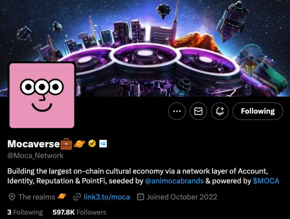Moca_Network's tweet photo. From 8,888 Moca NFTs to 1.5M Moca ID holders 👁️

We're dedicated to building the interoperable infrastructure layer and bringing full interoperability to the entire digital and physical world

We're more than just an NFT project.

We're the @Moca_Network 🪐