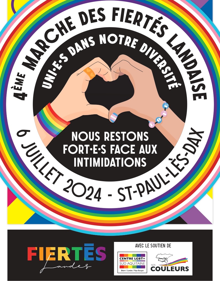 Une Marche pour se mobiliser face au danger d'une Assemblée nationale dominée par l'extrême droite <a href="/SO_Landes/">Sud Ouest Landes</a> <a href="/ActuLandes/">Actu Landes</a> @Bleu_Gascogne
<a href="/Radio_mdm40/">Radio MDM</a> <a href="/cotesudfm/">Côte Sud FM</a> <a href="/souvenirsfmdax/">SOUVENIRS FM</a> <a href="/HapchotWebradio/">Radio Hapchot</a> <a href="/FederationLGBTI/">Fédération LGBTI+</a> <a href="/fs_lgbt/">Fédération Sportive LGBT +</a>