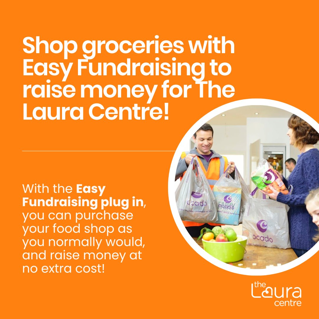 Did you know that you can raise money for The Laura Centre just by ordering your weekly groceries online? 🛒

When you shop with Easy Fundraising, they'll donate a small percentage of what you spend to us! And best of all, it's at no extra cost to you.

easyfundraising.org.uk/Grocery-Hub/