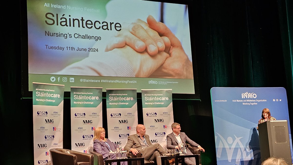 At the morning session of the All Ireland Nursing Festival - Sláintecare Nursing's Challenge in the Helix
#AllIrelandNursingFest24