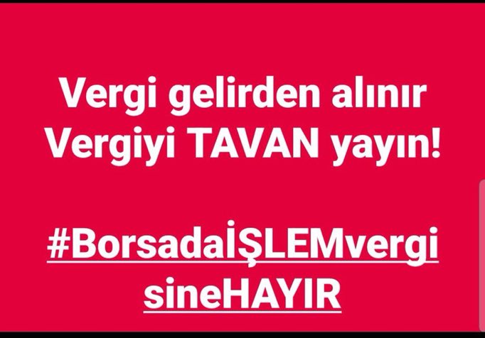 #borsadaişlemvergisinehayir #MehmetŞimşek