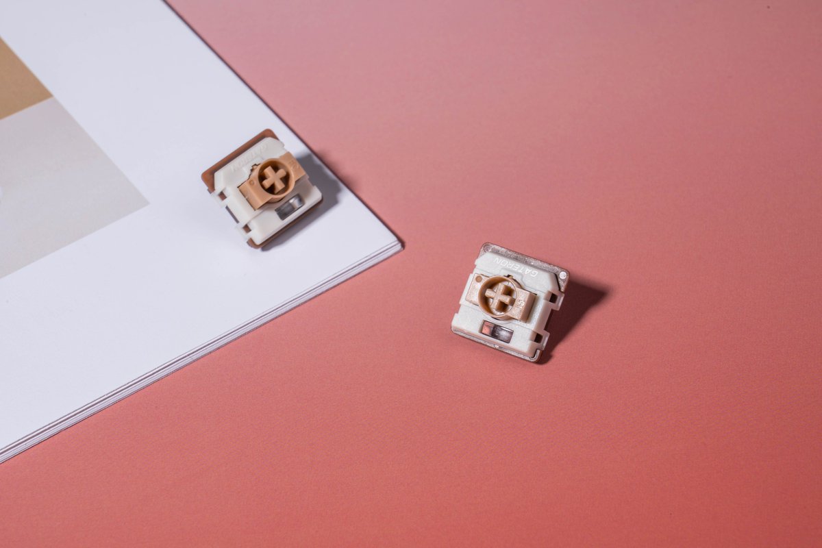 GATERONOfficial's tweet photo. With light-tactile feeling, Low Profile 2.0 Chocolate Switch provides a gentle, satisfying sense of confirmation

• Type: Tactile
• Operating Force: 55±15gf
• Pre-Travel: 1.7mm
• Total Travel: 3.0mm
• Pre-lubed: Yes
• Pins: 5-Pin

🛒Link in bio

#gateron #lowprofileswitch https://t.co/2c2yFo06X4