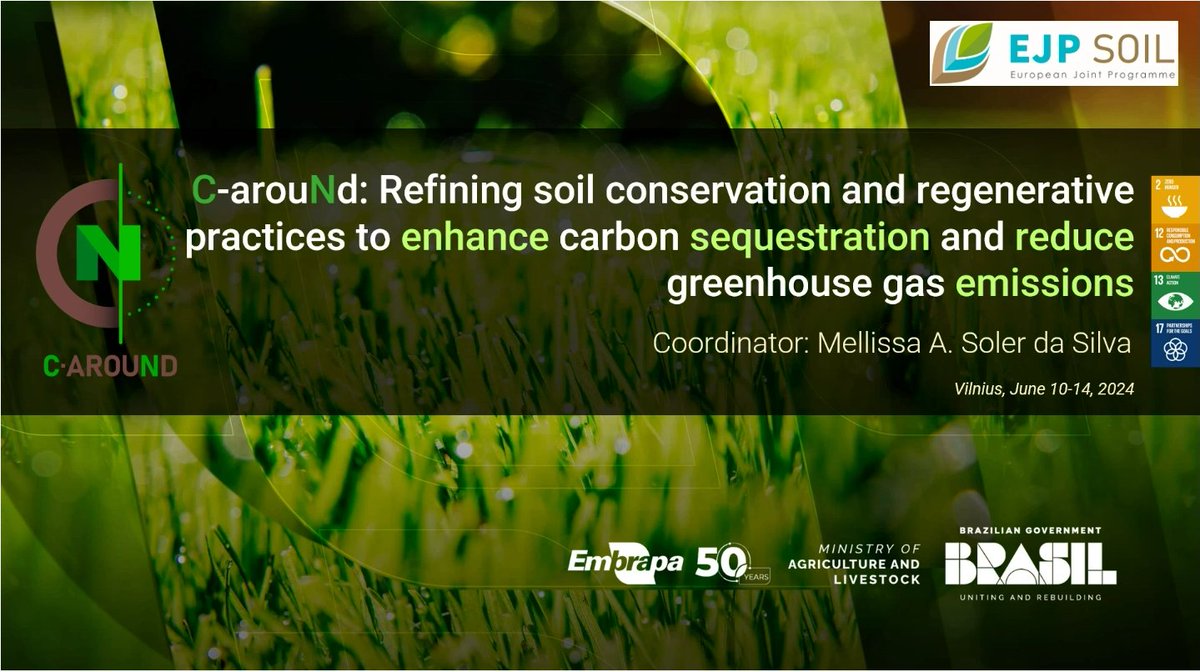 Day 2 of Science Days: Mellissa A. Soler da Silva: Shared an update on the C-arouNd project with 12 countries involved from 14 Institutions and running 40 long term experiments with the challenge of systemising the data and applying appropriate protocols. #Soil #Carbon #SDG