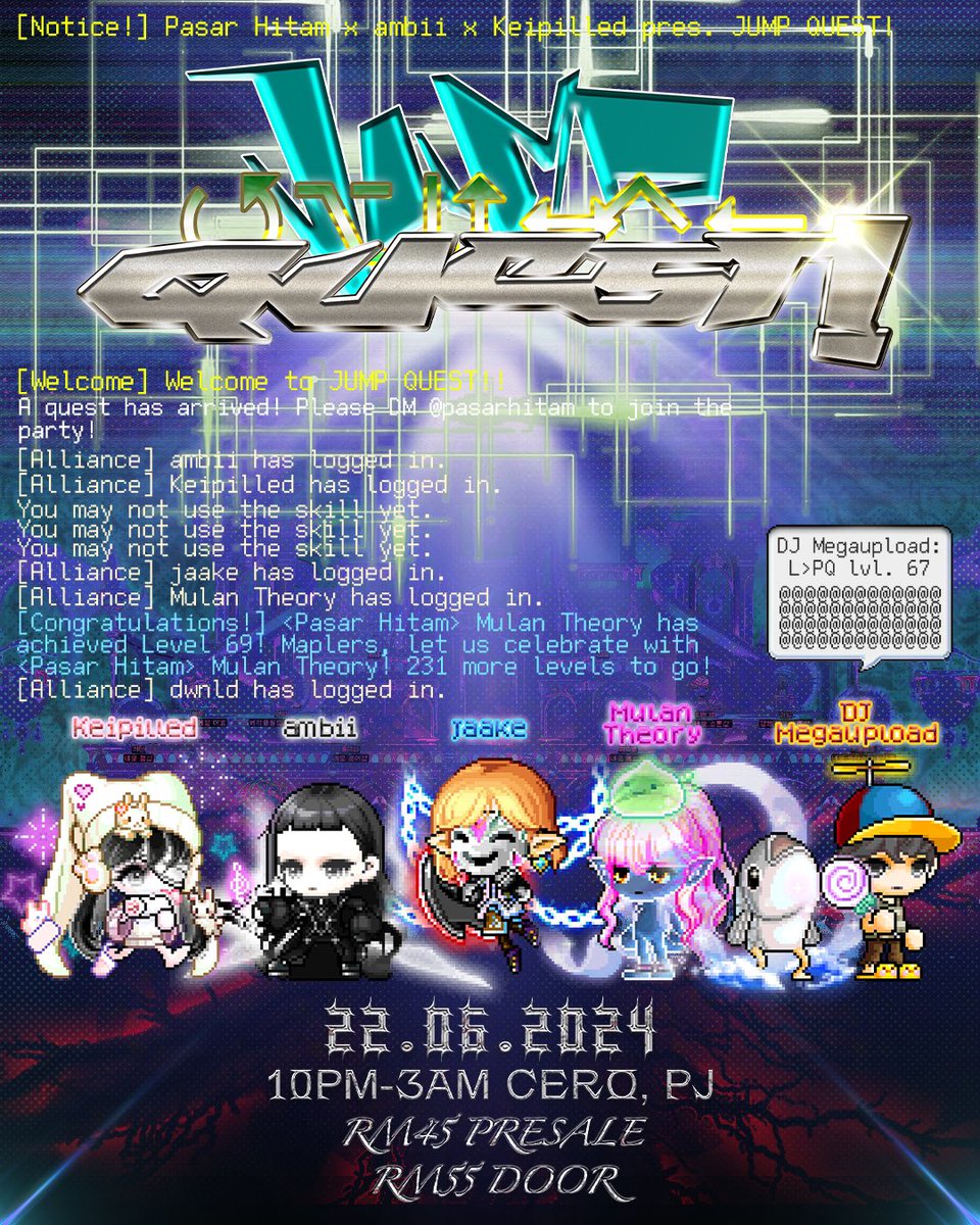 8800bies's tweet photo. BE THERE OR BE ◻️ 

22 JUNE  | 10PM-3AM | CERO,PJ 

see u guys there 🫡🖤 https://t.co/GzoJuprQH1