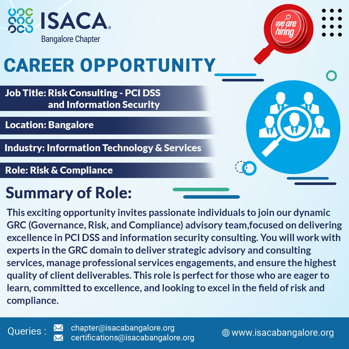isacabc's tweet photo. Exciting news! 🌟 Secure Logic is hiring for a new position in Risk &amp; Compliance. If you're passionate about cybersecurity and compliance, this could be the perfect opportunity for you. check out our website for more details! 🛡️🔒
https://t.co/szgX1okBMw https://t.co/fjlksQwom3